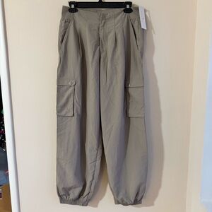 Spiritual Gangster Women's Beige Taupe Taylor Cargo Pant Sz M